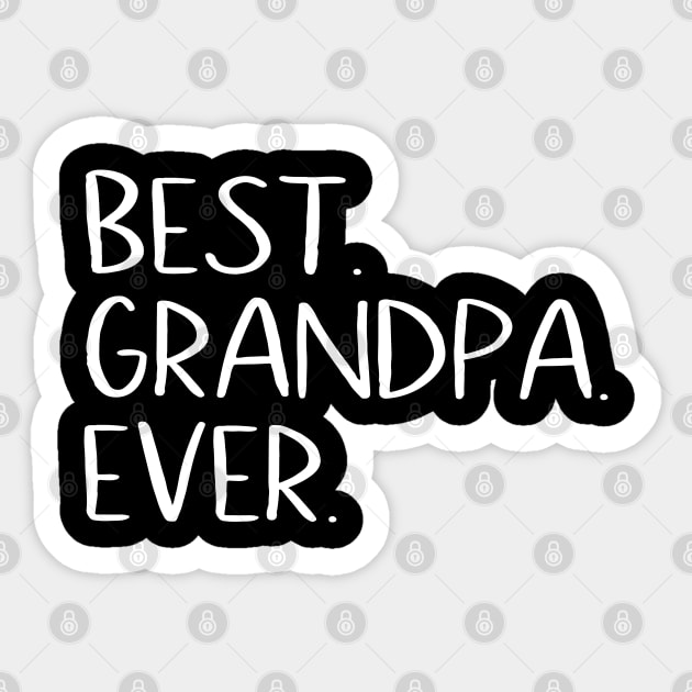 best grandpa ever Sticker by Design stars 5